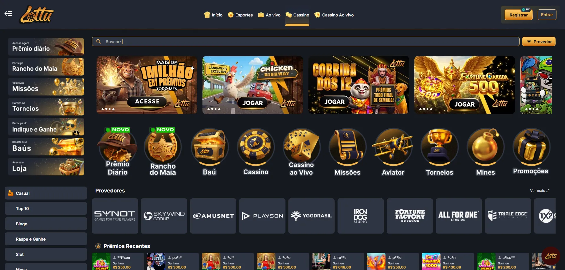 Slots populares e crash games disponíveis na Lotus Bet Casino