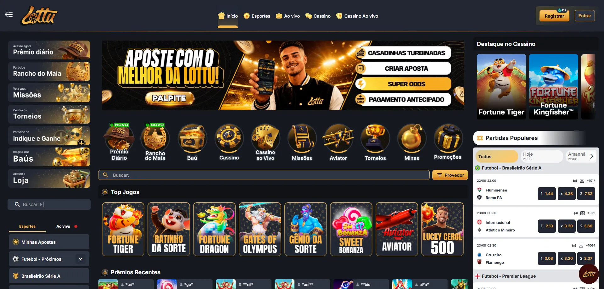 Plataforma Lotus Bet Casino no celular – visão geral mobile